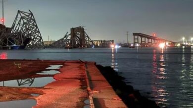 Photo of Video: impactante choque de un buque contra un puente que colapsó en Estados Unidos