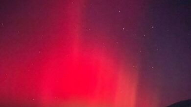 Photo of El cielo se pintó de rojo en Ushuaia por la presencia de auroras australes