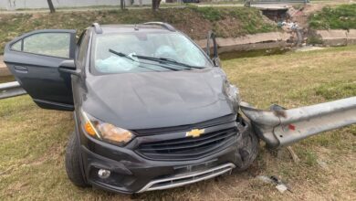 Photo of Choque en la Circunvalación: un auto cruzó a otra cerca de Rancagua