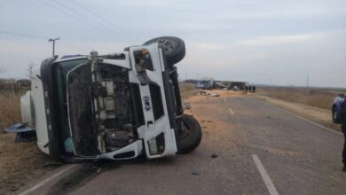 Photo of Accidente fatal en el sudeste cordobés: tres camiones involucrados y un hombre fallecido