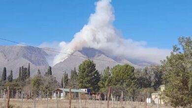 Photo of Incendio fuera de control en una zona inaccesible de Traslasierra