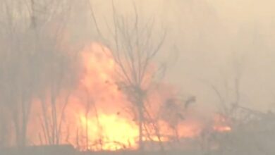 Photo of Fuegos en Cosquín y El Volcán: sigue el riesgo extremo