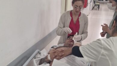 Photo of Policía recibió un ladrillazo en el rostro en medio de un operativo