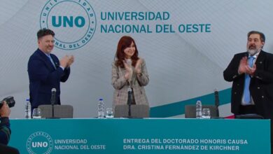 Photo of Cristina Fernández habla en la Universidad de Merlo tras su cruce con Milei