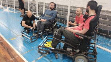 Photo of Entrenamiento de los «Titanes» del Powerchair Football