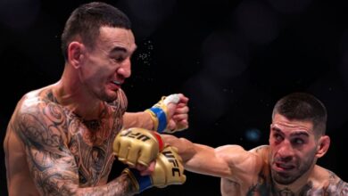 Photo of Salvaje nocaut de Ilia Topuria en UFC 308 ante Max Holloway