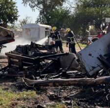 Photo of INCENDIO EN DEPÓSITO DE CHATARRA SOBRE RUTA PROVINCIAL 13