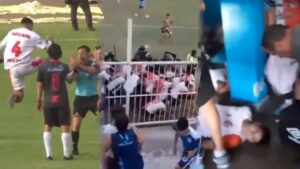 Photo of Locura en el Ascenso: patada voladora contra un árbitro y un plantel herido pese a la custodia policial