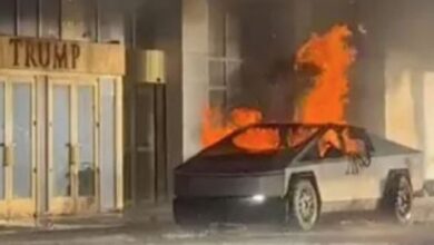 Photo of Video: un Tesla explotó frente a un hotel de Donald Trump en Las Vegas