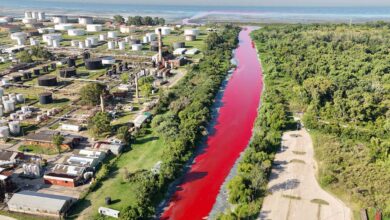 Photo of Un arroyo de Buenos Aires presentó un alarmante color rojo