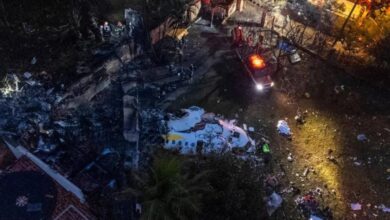 Photo of Brasil: un avión cayó sobre una avenida en Sao Paulo e impactó en un autobús