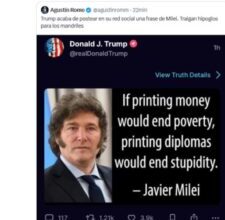 Photo of Donald Trump respaldó a Javier Milei en medio del escándalo por la criptomoneda $LIBRA