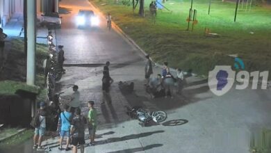 Photo of Video: espectacular choque entre dos motos deja dos personas lesionadas