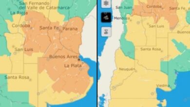 Photo of Alerta naranja por tormentas fuertes para gran parte del país
