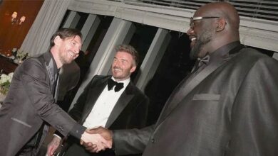 Photo of Messi y Shaquille O’Neal juntos en el cumpleaños de Beckham