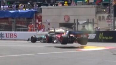 Photo of Hamilton despegó en Mónaco: el espectacular salto de su Ferrari en la práctica libre