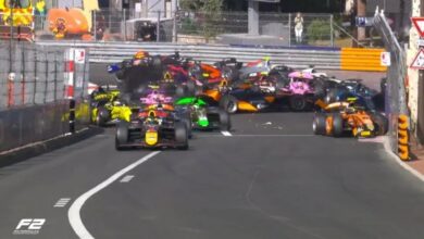 Photo of F2: Caos total en Mónaco: cinco autos fuera por un tremendo accidente en la largada