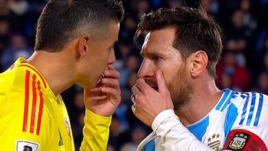 Photo of Messi y James Rodríguez protagonizaron un tenso cruce en el Monumental