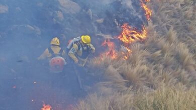 Photo of Combaten incendio en el Parque Nacional Quebrada del Condorito