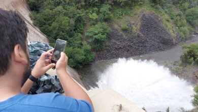 Photo of Después de la tormenta, el Dique San Roque dejó ver la “cola de novia”