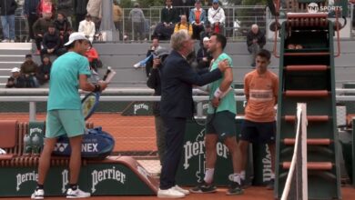 Photo of Fuerte cruce en la qualy de Roland Garros: un árbitro tuvo que intervenir entre dos tenistas